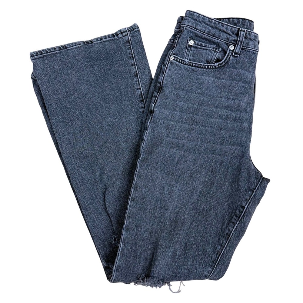 BDG Urban Outfitters Stretch High-Rise Flare Jeans Women 28 Black 30" Inseam